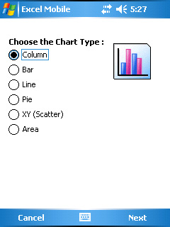 Excel Mobile - Create a Chart