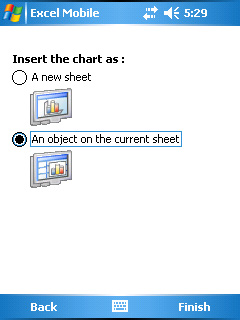 Excel Mobile - Create a Chart - Step 4