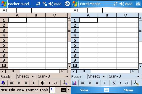 Excel Mobile 5
