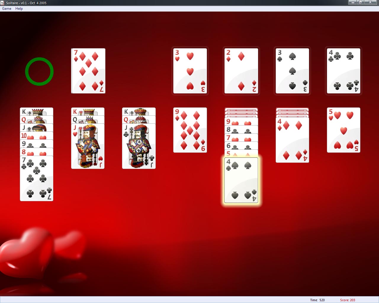 It's solitaire, now with fancy effects