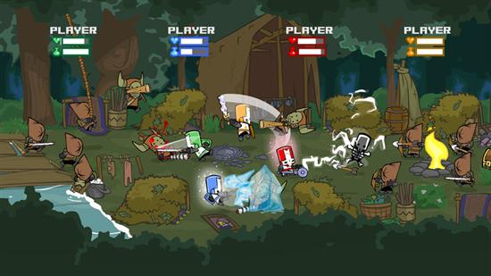 4-Player Brawling in Castle Crashers
